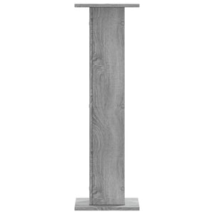 vidaXL Plant Stands 2 pcs Grey Sonoma 30x30x95 cm Engineered Wood