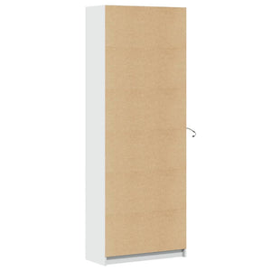 vidaXL Highboard with LED White 74x32.5x200 cm Engineered Wood