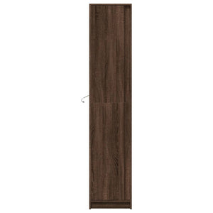 vidaXL Highboard with LED Brown Oak 41.5x32.5x200 cm Engineered Wood