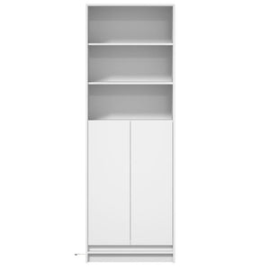 vidaXL Highboard with LED White 69x32.5x200 cm Engineered Wood