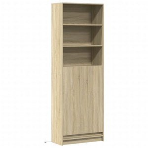 vidaXL Highboard with LED Sonoma Oak 69x32.5x200 cm Engineered Wood