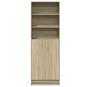 vidaXL Highboard with LED Sonoma Oak 69x32.5x200 cm Engineered Wood