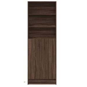 vidaXL Highboard with LED Brown Oak 69x32.5x200 cm Engineered Wood