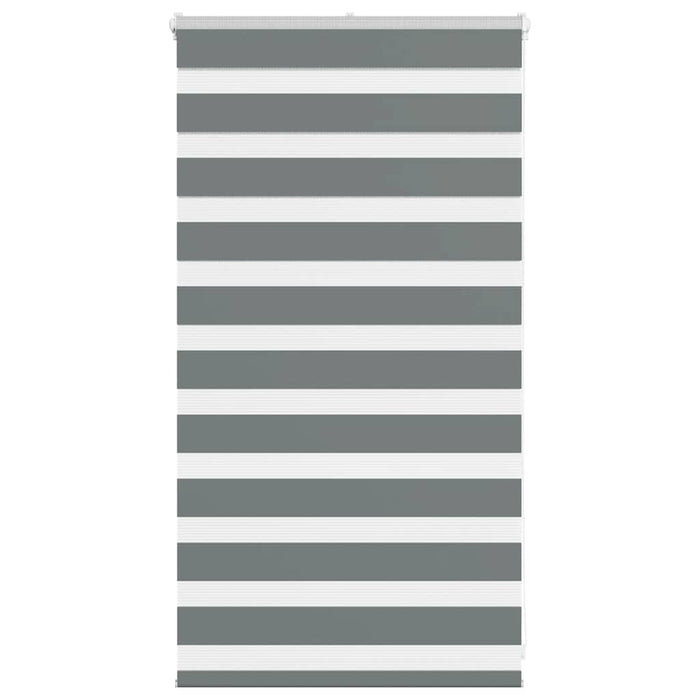 vidaXL Zebra Blind Dark Grey 70x100 cm Fabric Width 65.9 cm Polyester