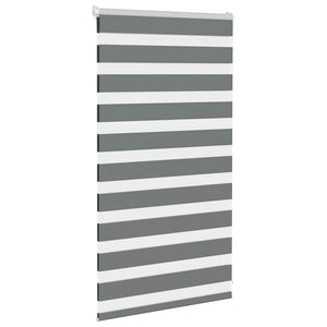 vidaXL Zebra Blind Dark Grey 70x100 cm Fabric Width 65.9 cm Polyester