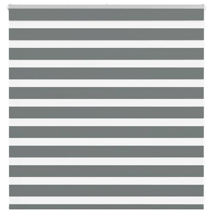 vidaXL Zebra Blind Dark Grey 140x100 cm Fabric Width 135.9 cm Polyester