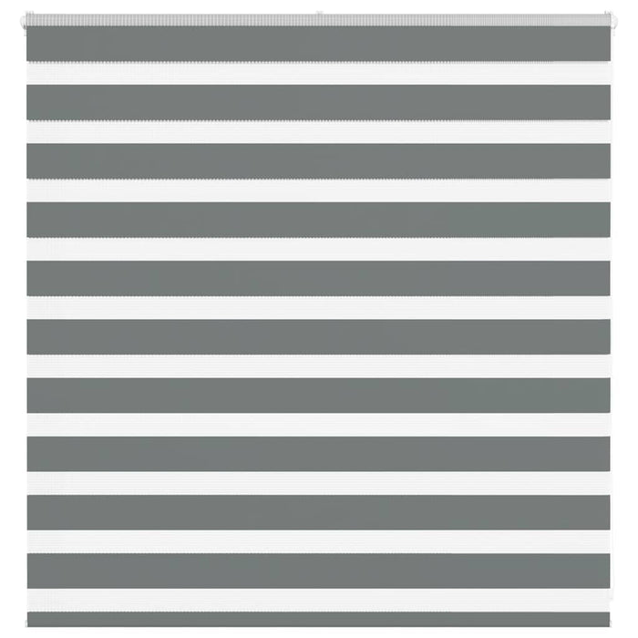 vidaXL Zebra Blind Dark Grey 145x100 cm Fabric Width 140.9 cm Polyester