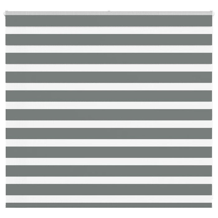 vidaXL Zebra Blind Dark Grey 155x100 cm Fabric Width 150.9 cm Polyester