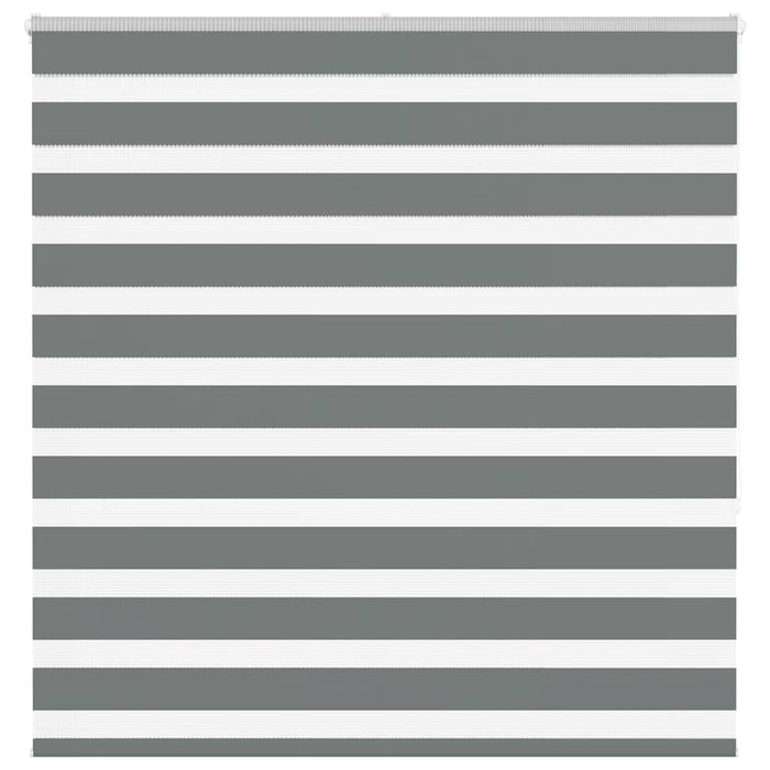 vidaXL Zebra Blind Dark Grey 140x150 cm Fabric Width 135.9 cm Polyester