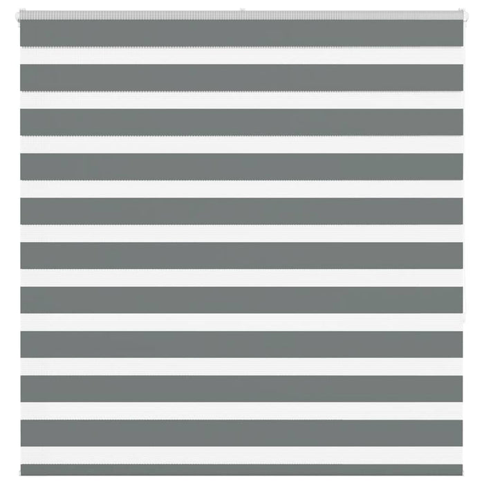 vidaXL Zebra Blind Dark Grey 150x150 cm Fabric Width 145.9 cm Polyester