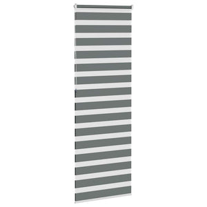 vidaXL Zebra Blind Dark Grey 70x230 cm Fabric Width 65.9 cm Polyester