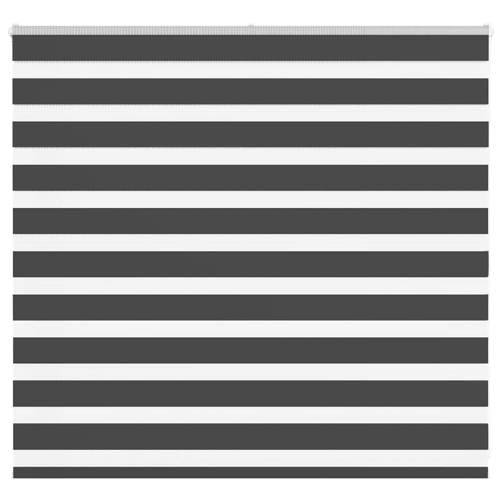 vidaXL Zebra Blind Black 160x100 cm Fabric Width 155.9 cm Polyester