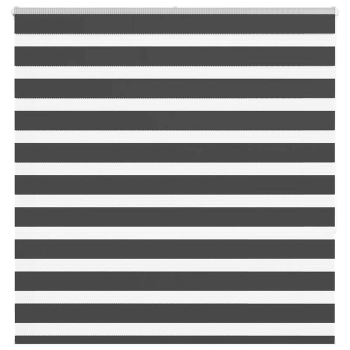 vidaXL Zebra Blind Black 150x150 cm Fabric Width 145.9 cm Polyester