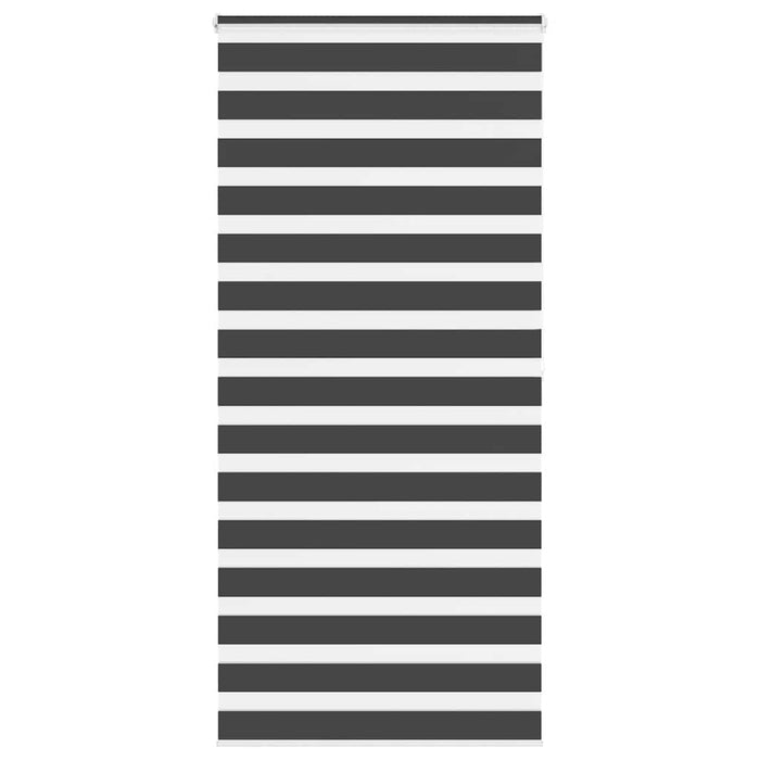 vidaXL Zebra Blind Black 100x200 cm Fabric Width 95.9 cm Polyester