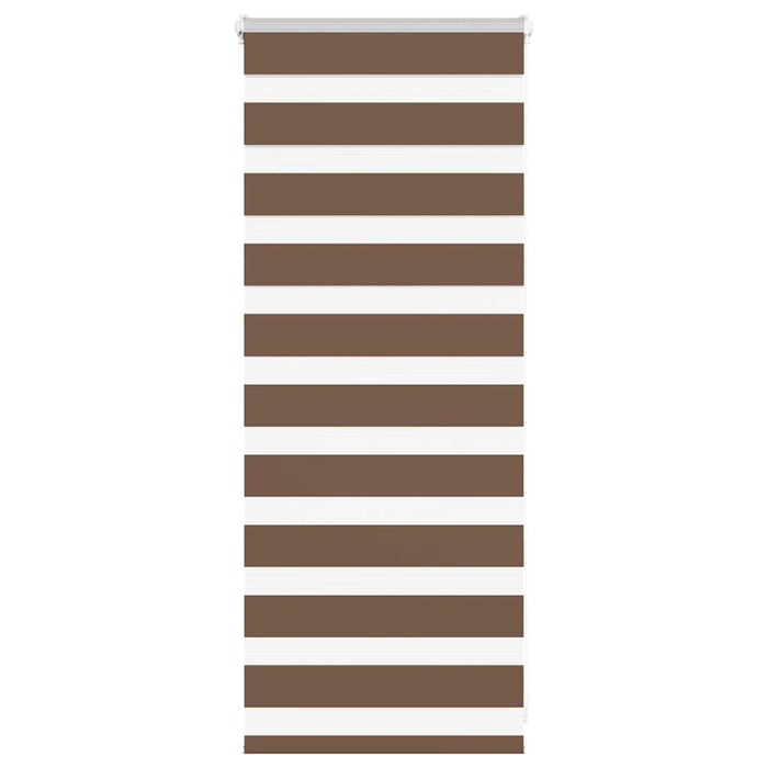 vidaXL Zebra Blind Brown 60x100 cm Fabric Width 55.9 cm Polyester