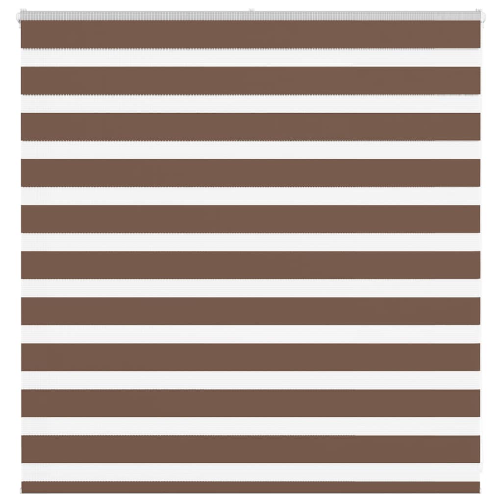 vidaXL Zebra Blind Brown 150x100 cm Fabric Width 145.9 cm Polyester