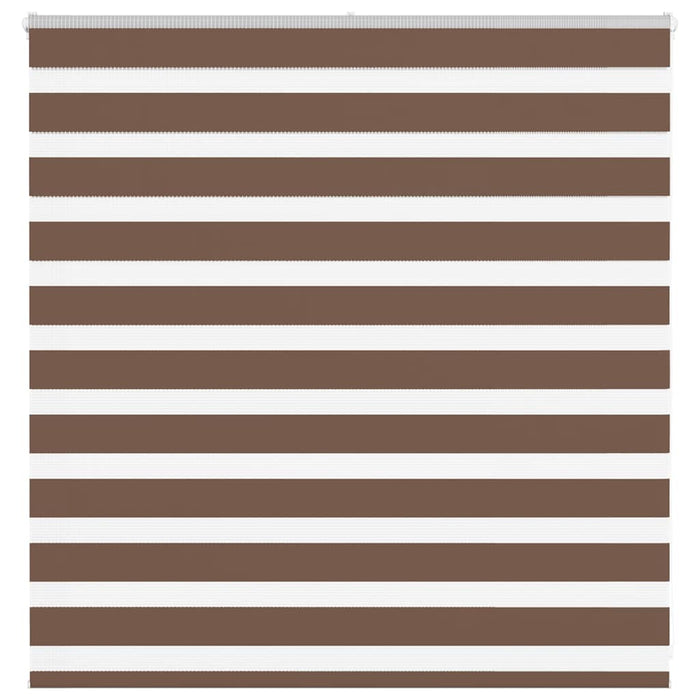 vidaXL Zebra Blind Brown 150x100 cm Fabric Width 145.9 cm Polyester