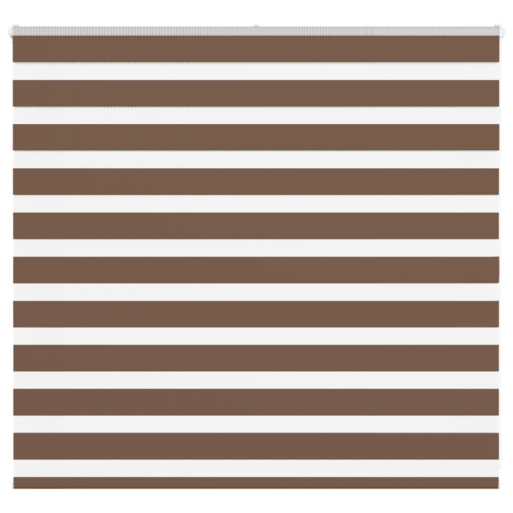 vidaXL Zebra Blind Brown 155x100 cm Fabric Width 150.9 cm Polyester