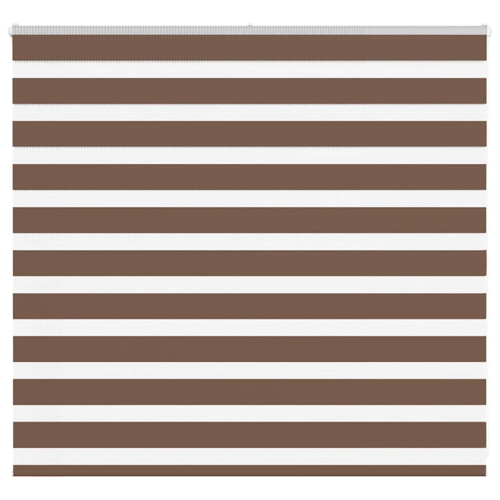 vidaXL Zebra Blind Brown 160x100 cm Fabric Width 155.9 cm Polyester