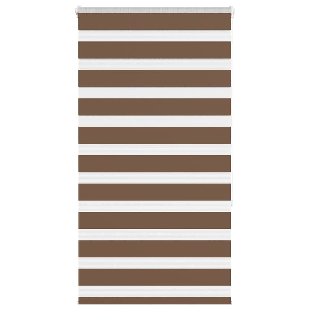 vidaXL Zebra Blind Brown 70x150 cm Fabric Width 65.9 cm Polyester