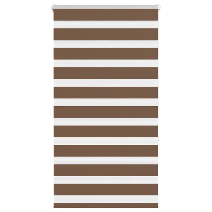 vidaXL Zebra Blind Brown 70x150 cm Fabric Width 65.9 cm Polyester