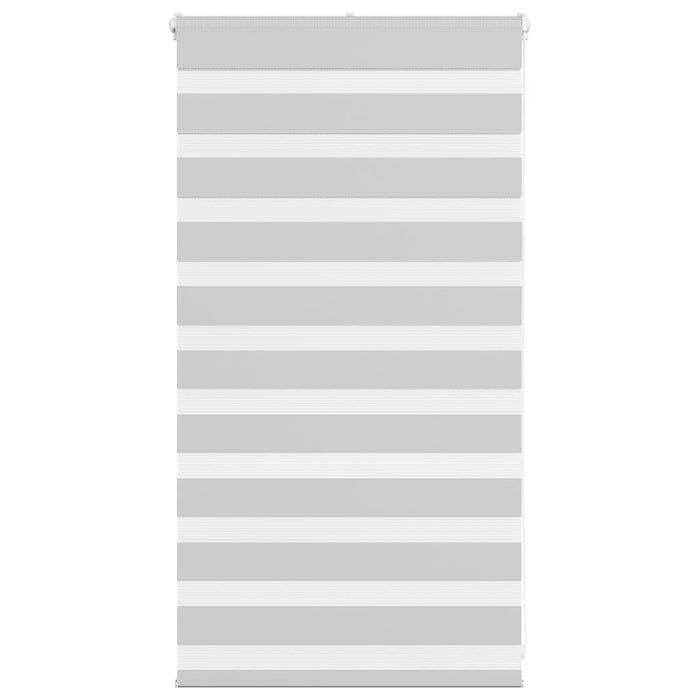 vidaXL Zebra Blind Light Grey 70x100 cm Fabric Width 65.9 cm Polyester