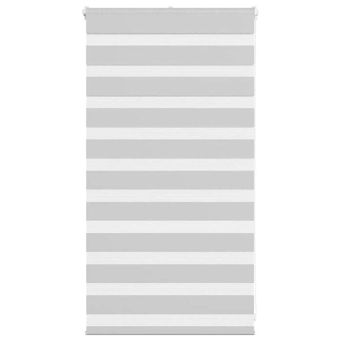 vidaXL Zebra Blind Light Grey 75x100 cm Fabric Width 70.9 cm Polyester