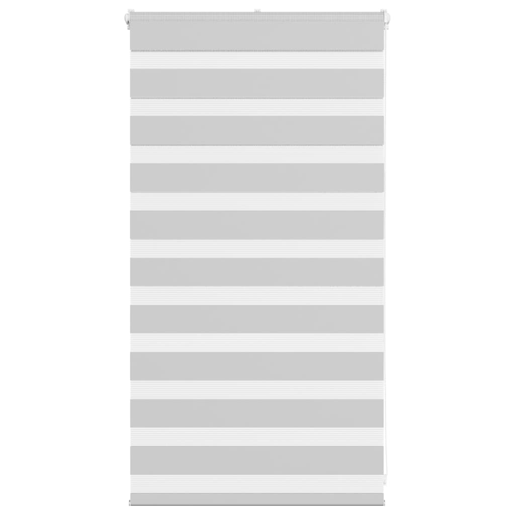 vidaXL Zebra Blind Light Grey 80x100 cm Fabric Width 75.9 cm Polyester