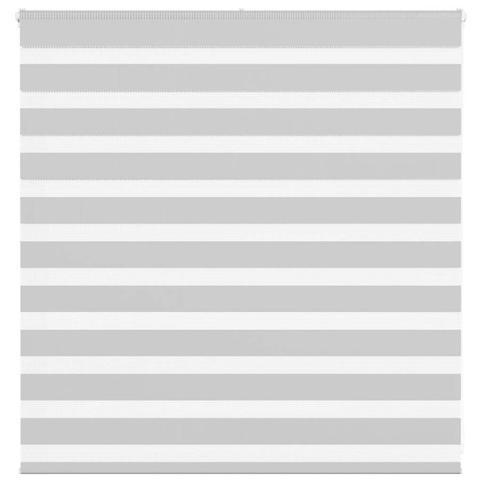 vidaXL Zebra Blind Light Grey 140x100 cm Fabric Width 135.9 cm Polyester