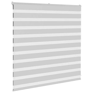 vidaXL Zebra Blind Light Grey 150x100 cm Fabric Width 145.9 cm Polyester