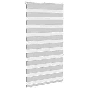 vidaXL Zebra Blind Light Grey 70x150 cm Fabric Width 65.9 cm Polyester