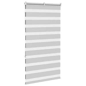 vidaXL Zebra Blind Light Grey 70x150 cm Fabric Width 65.9 cm Polyester