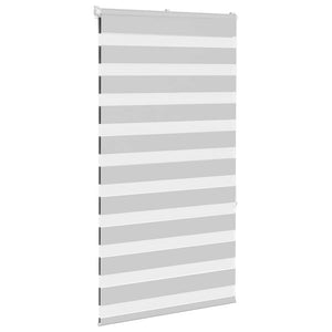 vidaXL Zebra Blind Light Grey 75x150 cm Fabric Width 70.9 cm Polyester