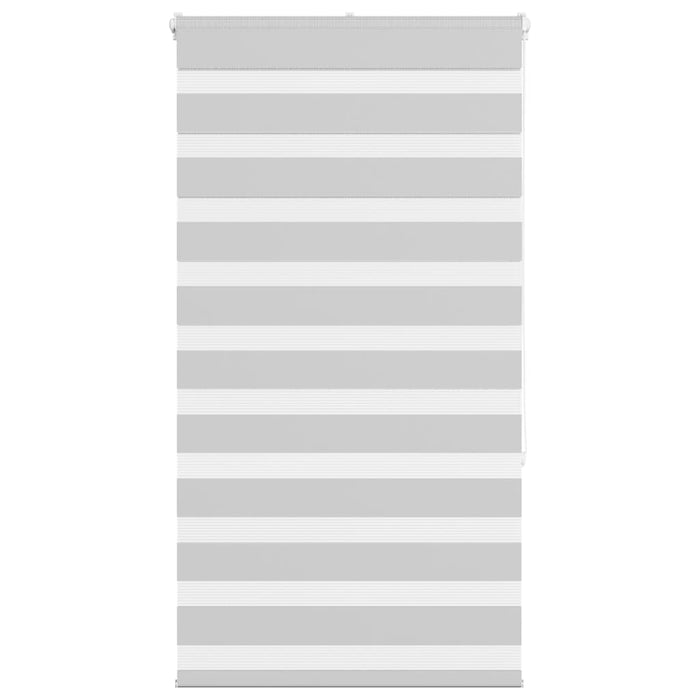 vidaXL Zebra Blind Light Grey 80x150 cm Fabric Width 75.9 cm Polyester