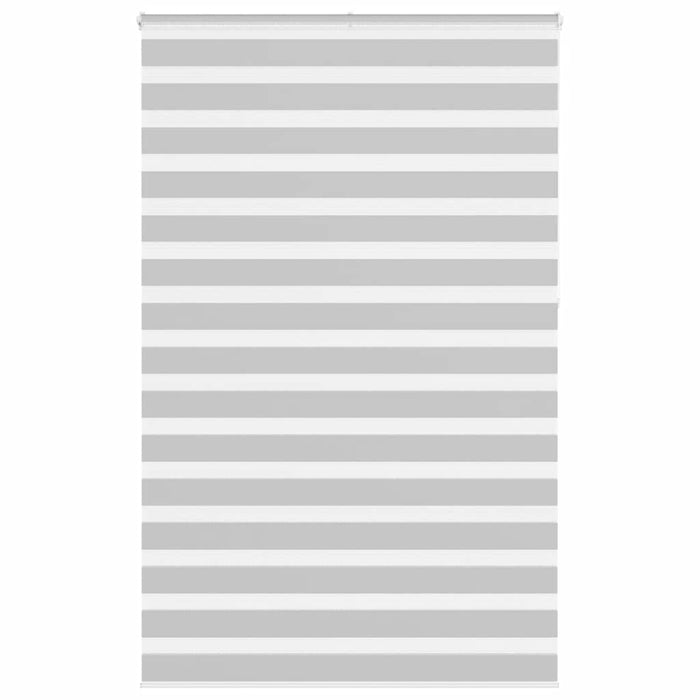 vidaXL Zebra Blind Light Grey 140x230 cm Fabric Width 135.9 cm Polyester