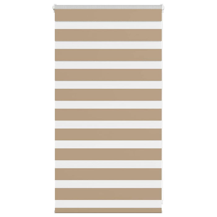 vidaXL Zebra Blind Sand Brown 70x100 cm Fabric Width 65.9 cm Polyester