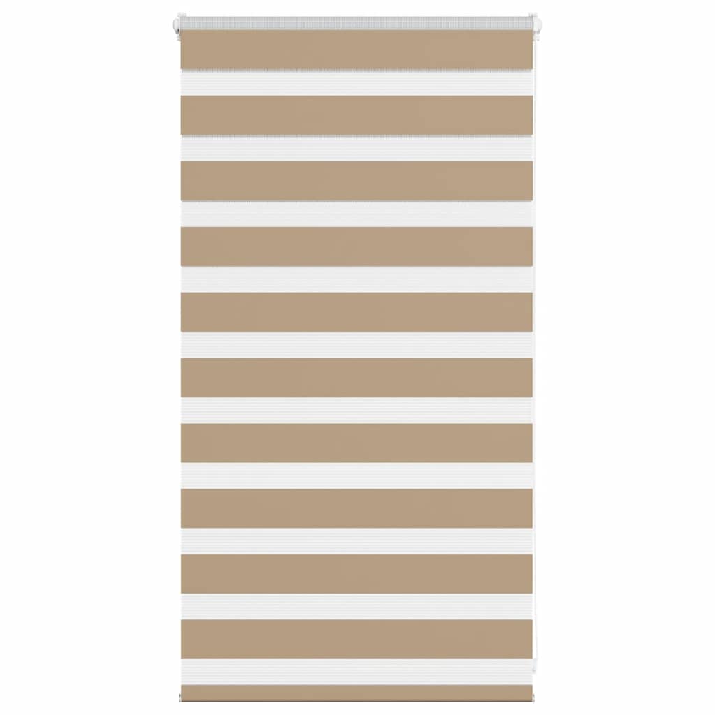 vidaXL Zebra Blind Sand Brown 75x100 cm Fabric Width 70.9 cm Polyester