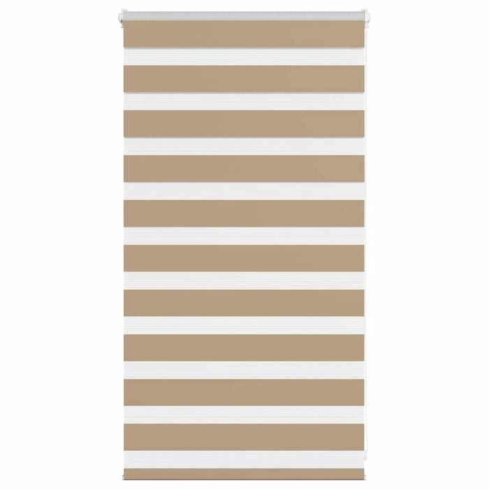 vidaXL Zebra Blind Sand Brown 75x100 cm Fabric Width 70.9 cm Polyester