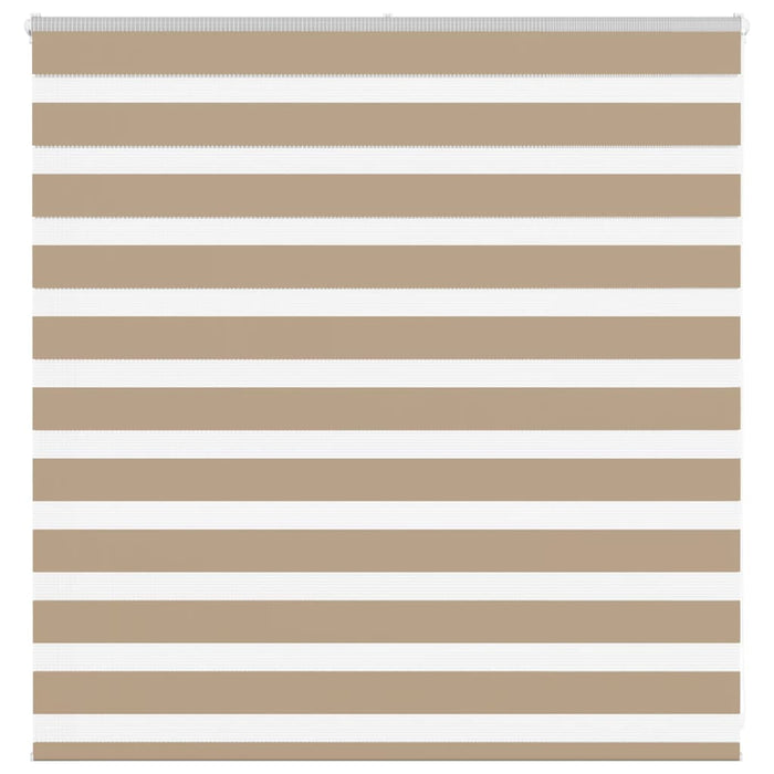 vidaXL Zebra Blind Sand Brown 145x100 cm Fabric Width 140.9 cm Polyester