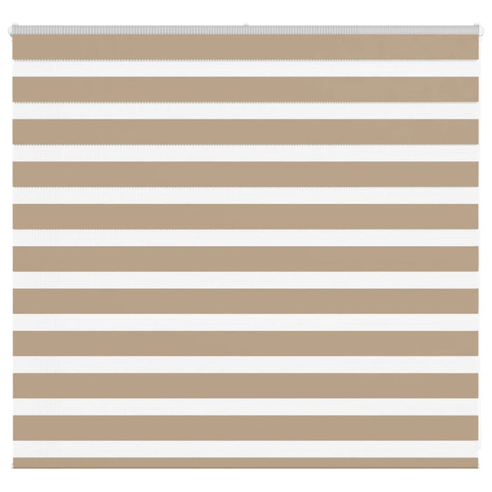 vidaXL Zebra Blind Sand Brown 155x100 cm Fabric Width 150.9 cm Polyester