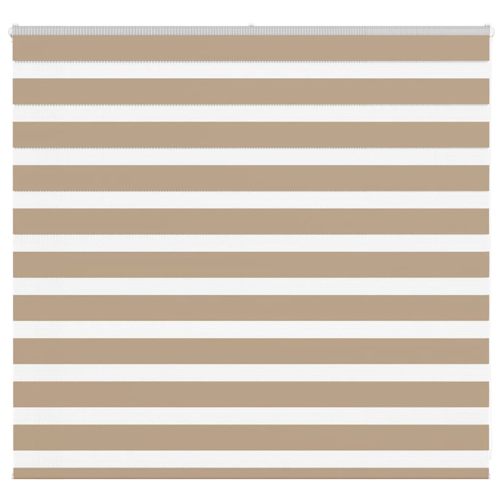 vidaXL Zebra Blind Sand Brown 160x100 cm Fabric Width 155.9 cm Polyester