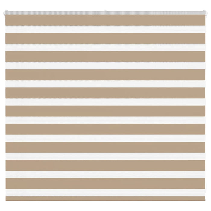 vidaXL Zebra Blind Sand Brown 160x100 cm Fabric Width 155.9 cm Polyester