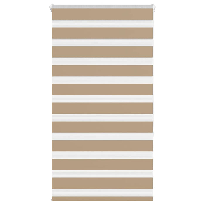 vidaXL Zebra Blind Sand Brown 75x150 cm Fabric Width 70.9 cm Polyester