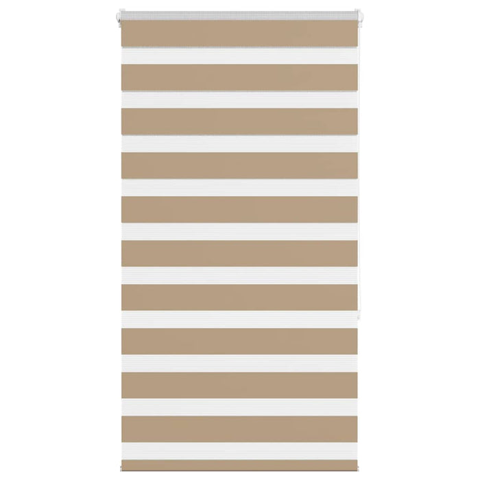 vidaXL Zebra Blind Sand Brown 80x150 cm Fabric Width 75.9 cm Polyester