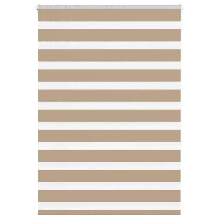 vidaXL Zebra Blind Sand Brown 95x150 cm Fabric Width 90.9 cm Polyester