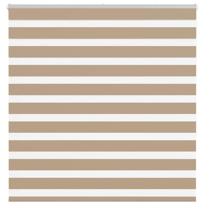 vidaXL Zebra Blind Sand Brown 150x150 cm Fabric Width 145.9 cm Polyester