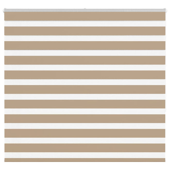 vidaXL Zebra Blind Sand Brown 160x150 cm Fabric Width 155.9 cm Polyester