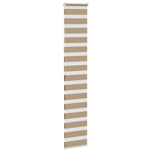 vidaXL Zebra Blind Sand Brown 40x200 cm Fabric Width 35.9 cm Polyester