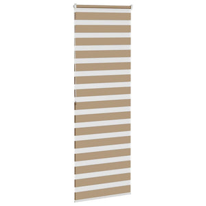 vidaXL Zebra Blind Sand Brown 70x200 cm Fabric Width 65.9 cm Polyester