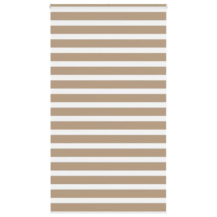 vidaXL Zebra Blind Sand Brown 120x200 cm Fabric Width 115.9 cm Polyester